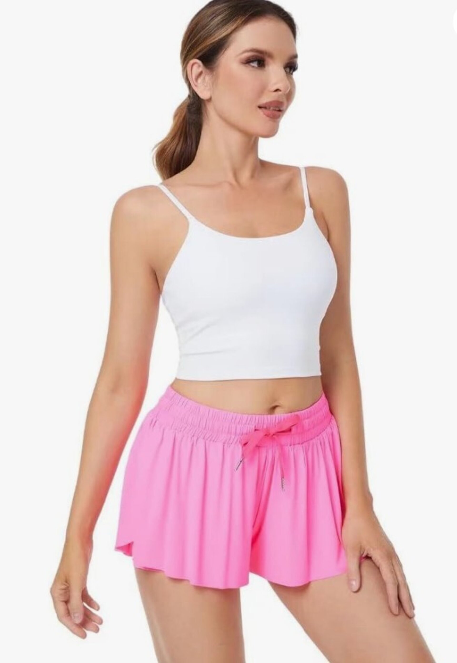 DIASHINY Falda Larga de algodón Plisada de Cintura Alta para Mujer - 4